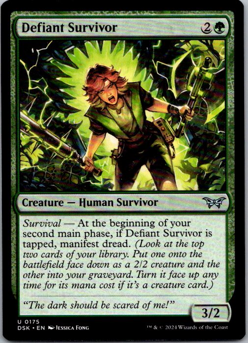 Defiant Survivor U Duskmourn: House of Horror 175 NM